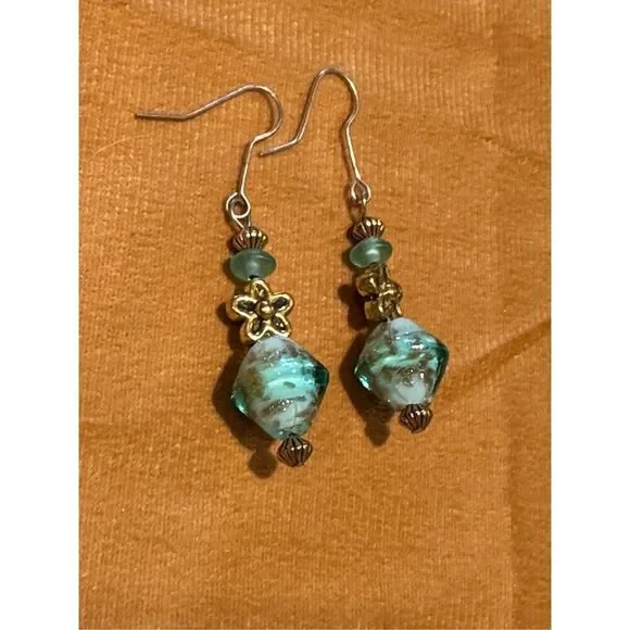 Lampwork bead earrings - Picture 4 of 6